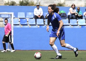 Ibon Begoña, en un partido de veteranos del años pasado entre el Isleño y el Formentera (Foto: Francisco Natera).