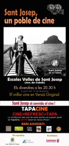 Una imagen del cartel del programa 'Sant Josep, un poble de cine'.