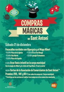 El cartel de esta jornada especial de compras de Navidad. 