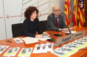 Un moment de la presentació de l'obra al Consell Insular d'Eivissa. 