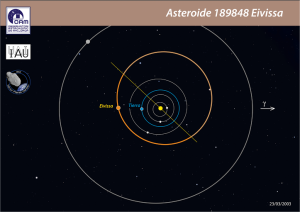 El asteroide Eivissa está a un paseo de 500 millones de kilómetros de Marte. 