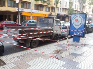 El Ayuntamiento de Vila ha empezado a acondicionar las paradas de Isidor Macabich