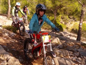 Piloto de nueve años en un tramo de transición