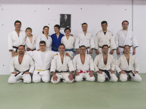 El judoca, con sus compañeros