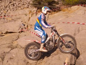 Uno de los participantes en la zona de Cala Saladeta