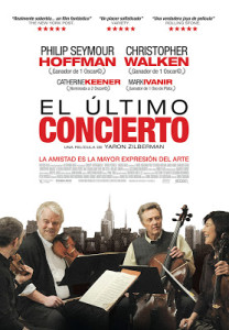 Cartel de 'El último concierto' de Yaron Zilberman, título con el que arranca el ciclo 'Anem al cine' en 2014. 