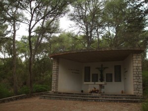 Capilla que recuerda a las víctimas del siniestro. 