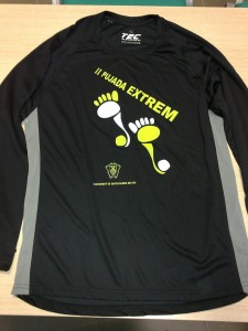 Camiseta con la que correrán los atletas de la II Pujada Extrem al Puig de Missa. 