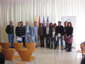 Imagen de la entrega de premios en metálico en el Ayuntamiento de Sant Josep