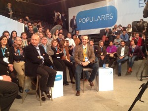 Moment de la intervenció de Bauzá, acompanyat d'Ignacio Wert. Foto: PP.