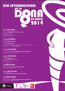 Cartell del programa d'actes. 