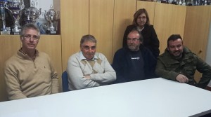 Vicente Guasch, Paco Bonet, Juan Serra, Susana Torres y Vicente Arabí, la nueva comisión gestora del San Rafael.