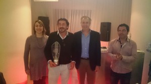 Mariano Riera fue el encargado de recoger el premio de Marc Tur como mejor deportista balear masculino de 2013.