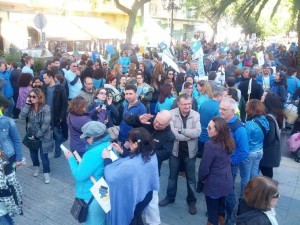 Imagen de archivo de la manifestación contra las prospecciones petrolíferas en Ibiza