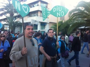 Manifestación contra las prospecciones petrolíferas en Ibiza