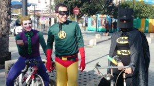 El Jóker, Robin y Batman participaron el año pasado en la Cursa des Porquet.