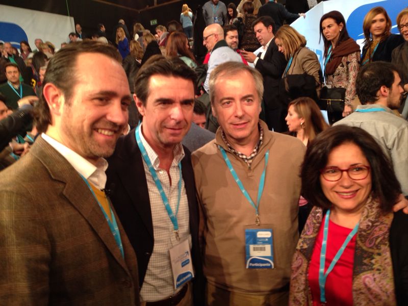 José Ramón Bauzá, José Manuel Soria, Vicent Serra i Pepita Gutiérrez. Foto: B.B.