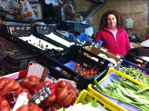 Nieves Costa, a la seva parada.