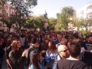 Flashmob en Vara de Rey contra las prospecciones petrolíferas