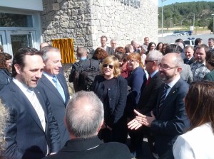 El presidente del Govern balear, José Ramón Bauzá, junto a Vicent Serra, su homólogo en el Consell d'Eivissa.  Foto: V. R. 