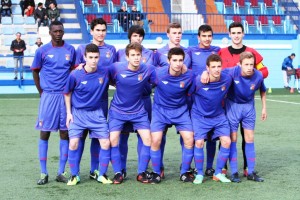 Once inicial de la selección balear Sub-16, que perdió ante Madrid por 2-1. Foto: Fútbol Balear