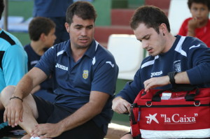 Juan San Vicente, en un partido de Liga