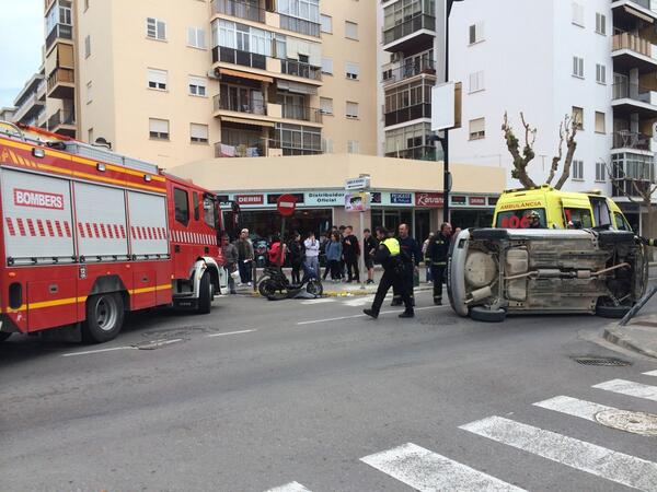 Imagen del accidente. Foto: Vicent Serra Torres.