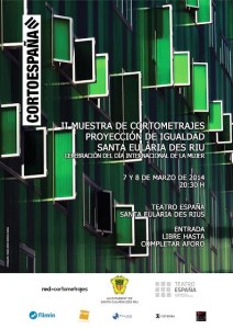 Cartell de la II Mostra de Curtmetratges Projecció d’Igualtat