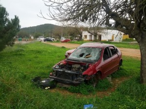 Coche en el que presuntamente fue escondido el dinero que falta por recuperar del robo a Matutes