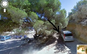 Imatge de l'estiu passat del camí d'accès a s'Estanyol. Foto: Google Street View.