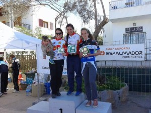 Sonia Marty,Claudia Ballesté y María Nieves Lozano, el podio femenino.