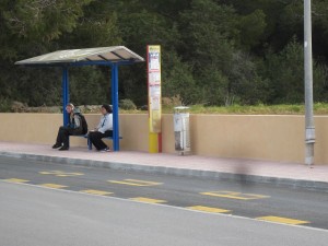 Imagen de la nueva parada de autobuses.