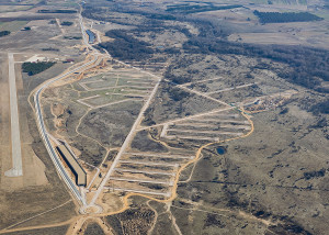 Imatge aèria de la zona on es preveia instal·lar la Ciudad del Medio Ambiente. Foto: ciudaddelmedioambiente.org