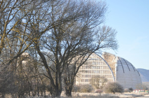 Obres al projecte que ha estat aturat pel Tribunal Constitucional. Foto: ciudaddelmedioambiente.org