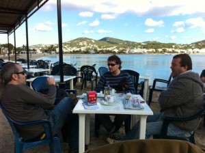 Una terraza en Talamanca. Foto: D.V.