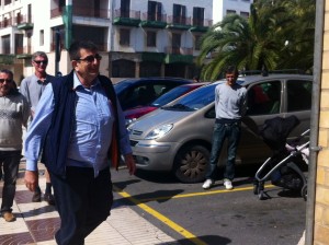 Francisco Vilás llega a la sede judicial a declarar. Foto: D.V.