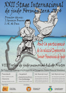 En la imagen, el cartel del XXII Stage Internacional de Judo de Formentera.