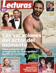 Dani Rovira en aguas de Formentera en la portada de Lecturas. Imagen: lecturas.com