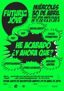 Cartel de la jornada Futuria + Jove del próximo 30 de abril.