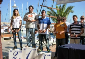 Veith Nicklas, primero, e Iván Moreno, cuarto, en la entrega de premios.