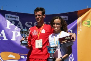 Marcel Fehr y Paula Espí, los dos campeones absolutos de la prueba.