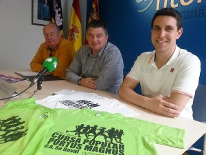 Bartolo Torres, José Antonio Verdugo i Jordi Bonet, en la presentació de la cursa.