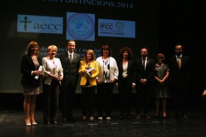 Entrega del premis a les associacions de lluita contra el càncer. Foto: C.V.