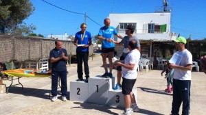 Samuel Urbano, Jorge Morell y Daniel Galindo, el podio de la categoría absoluta masculina. Foto: Micaela Monferrer