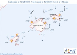 Las temperaturas máximas alcanzarán los 23 grados en las Pitiüses. 