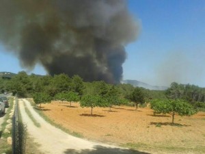 Incendio en es Cubells