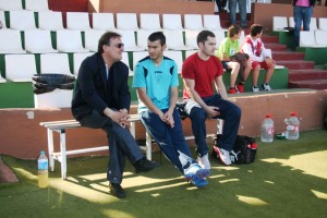 Mario Ormaechea, poco antes de comenzar el partido frente al Campos.