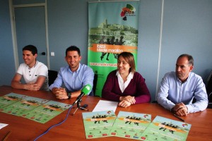 Jordi Bonet, Rafa Triguero, Mar Sánchez y Andoni Valencia, durante la presentación de la II Media Maratón Isla de Ibiza. Foto: C. V.