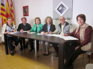 Un momento de la reunión mantenida hoy en Sant Josep