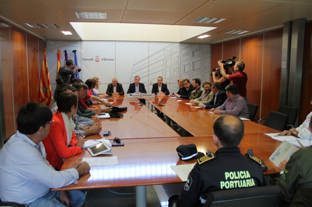 Imatge de la reunió celebrada al Consell d'Eivissa. Foto: Consell Insular d'Eivissa.